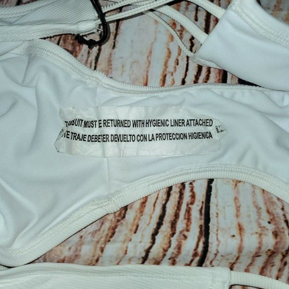 Shade & Shore Beach Hipster Bikini Bottom White XL - Picture 8 of 10